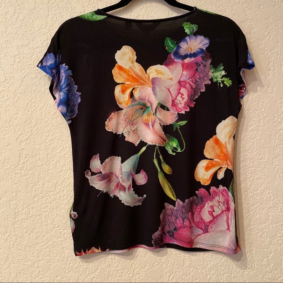 Ted Baker London | Black Floral Top - Picture 9 of 14